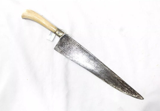 Antique Dagger Knife Pesh-kabz Hand Forged Steel blade Brass Handle H774